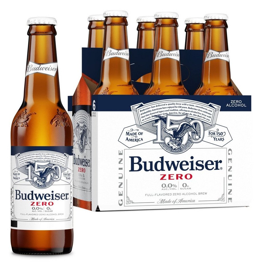 BUD ZERO 6PK BOTTLES