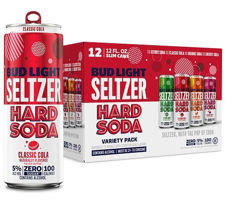 BUD LT SELTZER SODA 12 PK