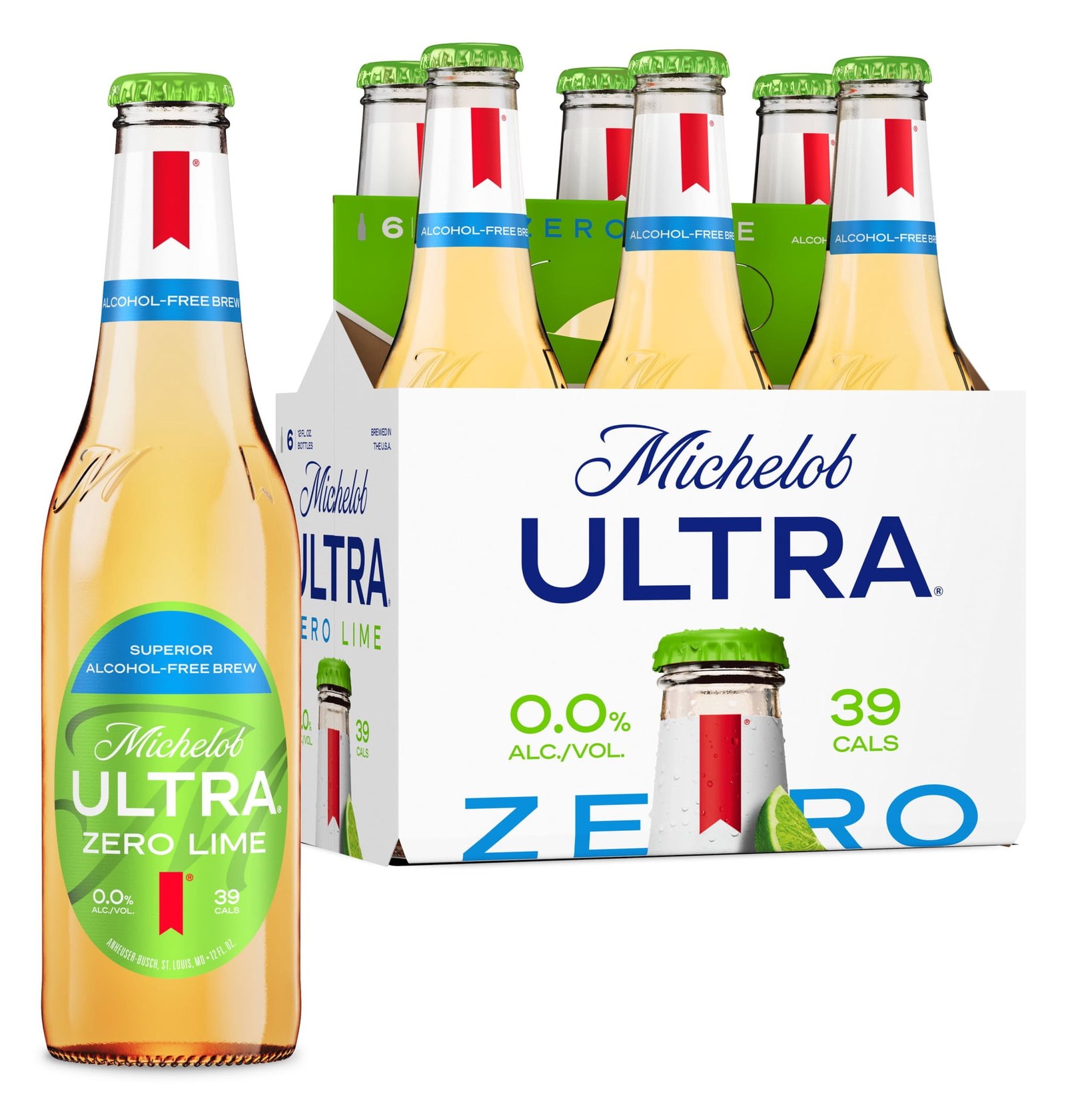 MICH ULTRA ZERO LIME 6PK NRS
