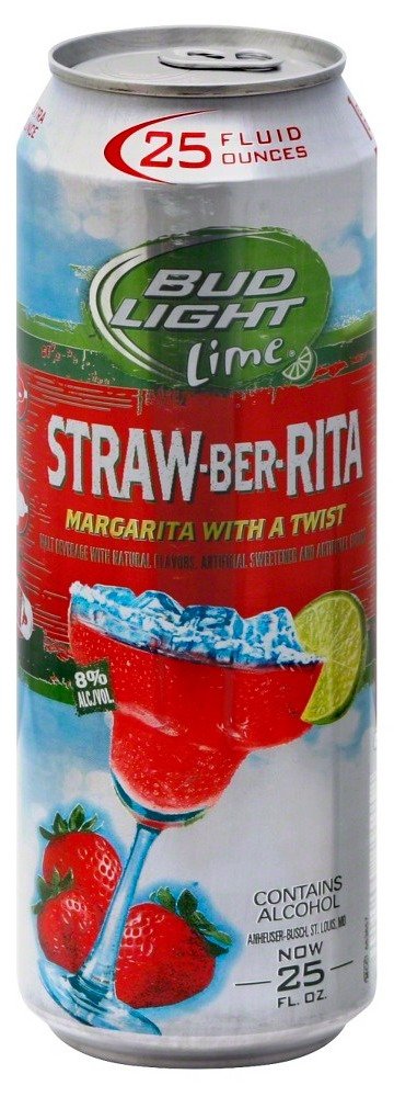 BUD LT STRAW-BER-RITA 25 OZ