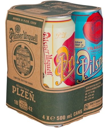 PILSNER URQUELL 4PK 16OZ CANS