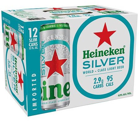 HEINEKEN SILVER 12 PACK CAN