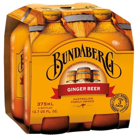 BUNDABERG GINGER BEER 4PK