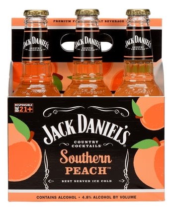 J DANIELS SOUTHERN PEACH  6PK