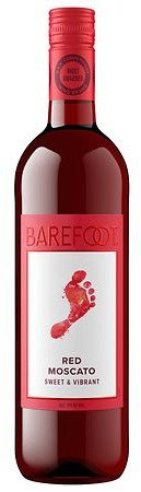 BAREFOOT RED MOSCATO 750ML