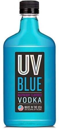 U V BLUE RASPERRY VOD 375ML