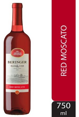 BERINGER MOSCATO RED 750ML