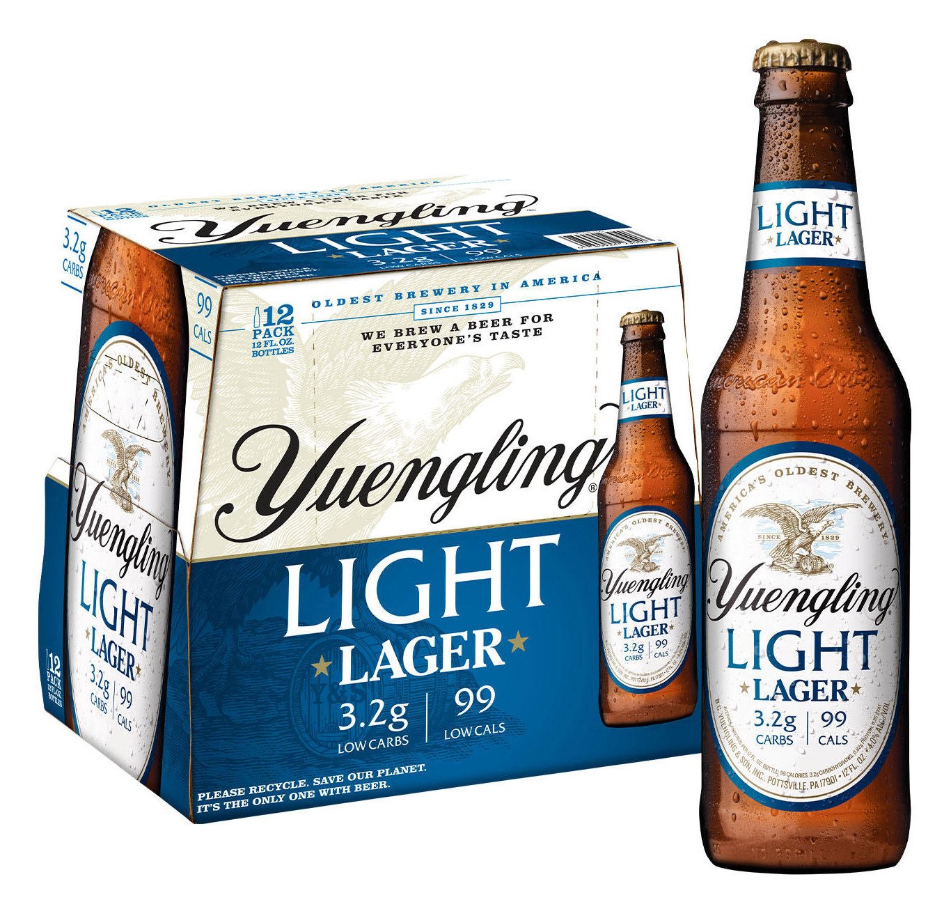 YUENGLING LIGHT 12PK BTL