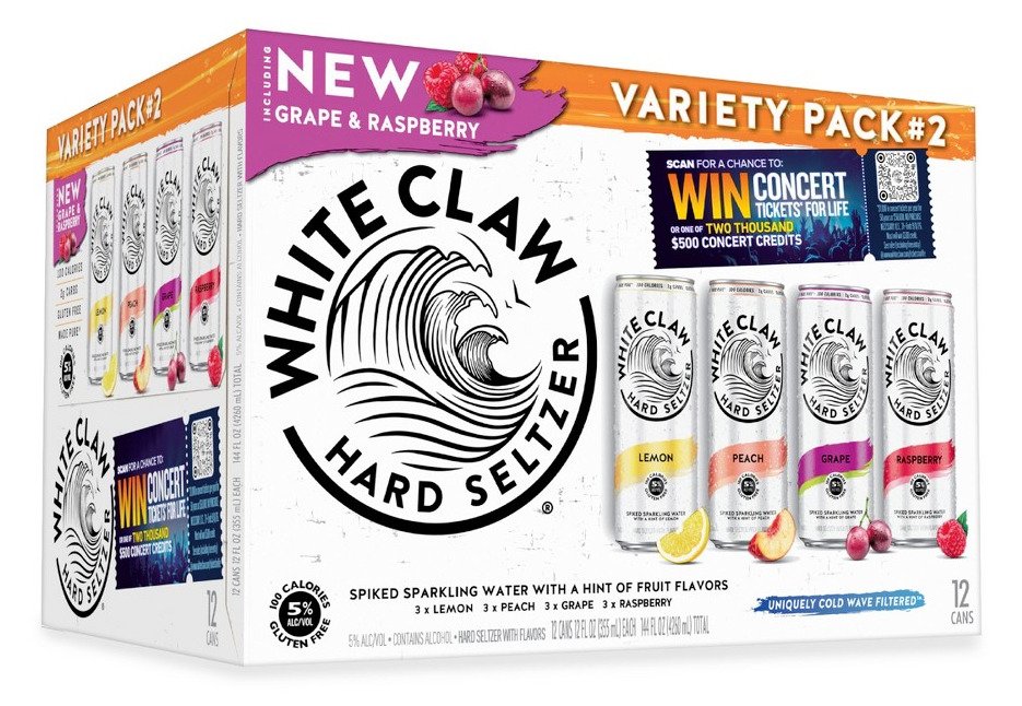 WHITE CLAW VARIETY #2 12 PK