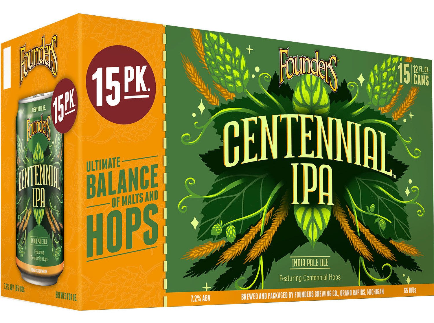 FOUNDERS CEN IPA 15PK CANS