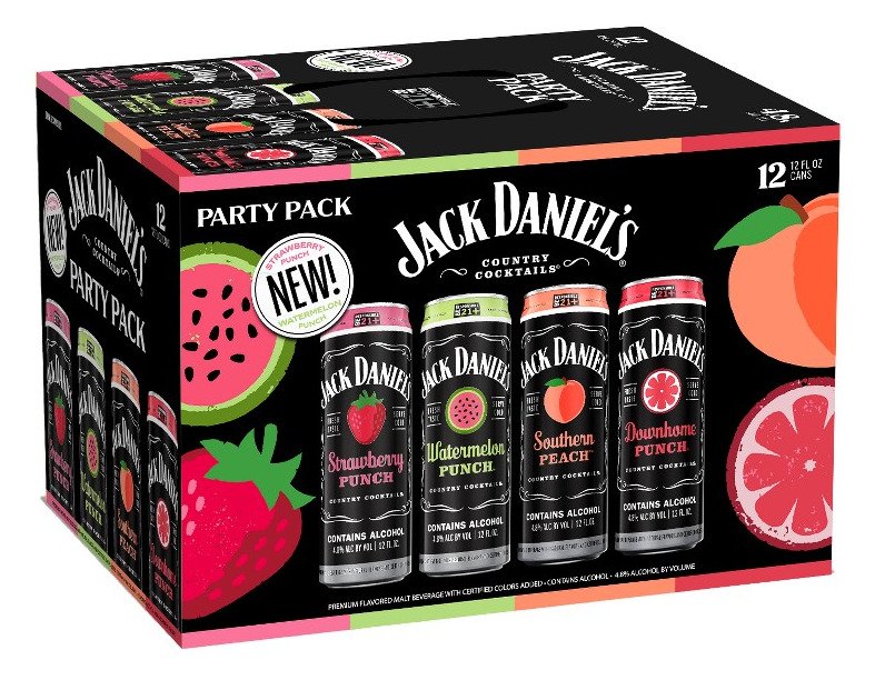 J DANIELS VARIETY 12PK CN